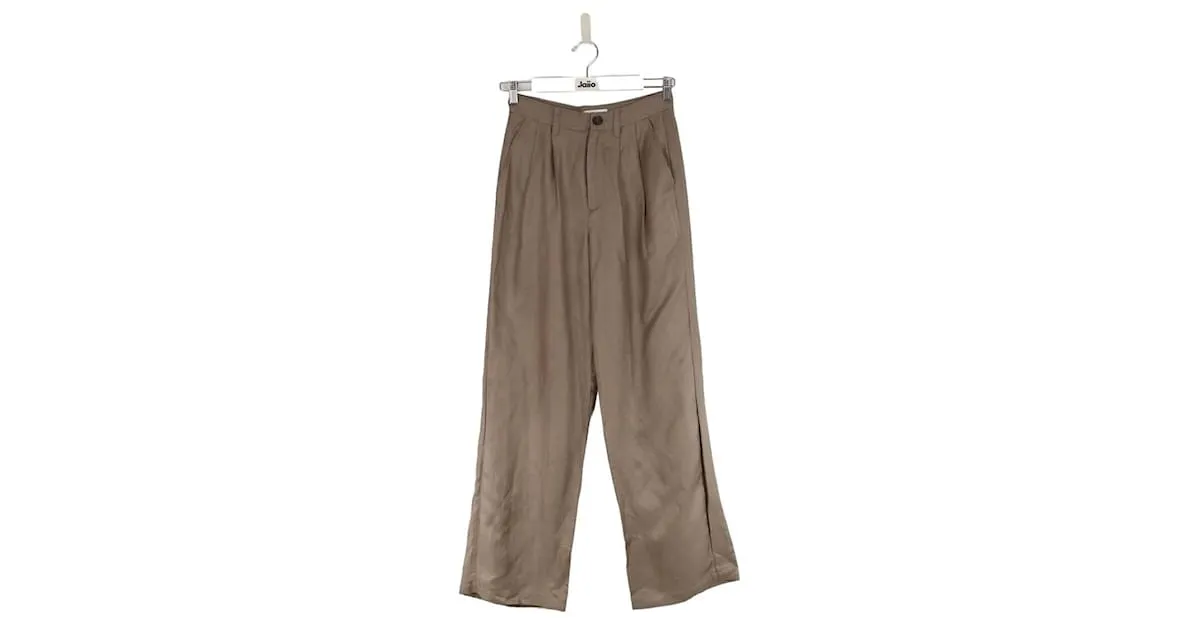 Anine Bing Pantalones rectos grises 