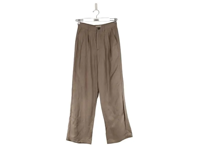 Anine Bing Pantalones rectos grises 