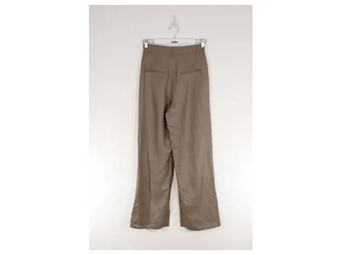 Anine Bing Pantalones rectos grises 