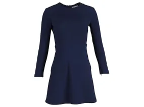 Vestido Mini Sandro de Lana Azul Marino 